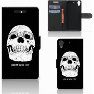 👉 Telefoonhoes Telefoonhoesje met Naam HTC Desire 628 Skull Eyes 8720091148420