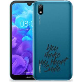 👉 Siliconen hoesje Huawei Y5 (2019) met naam Heart Smile 8720091166141