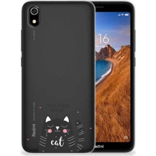 👉 Telefoonhoes Xiaomi Redmi 7A Telefoonhoesje met Naam Cat Good Day 8720091167438