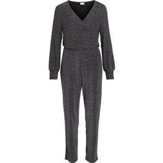👉 Jumpsuit l m vrouwen grijs V-neck