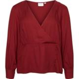 👉 Longsleeve vrouwen rood Top