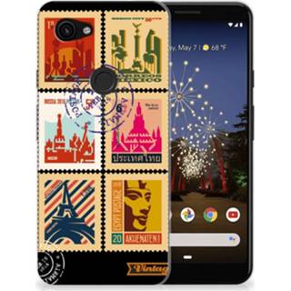 👉 Postzegel siliconen Google Pixel 3A Back Cover Postzegels 8720091248304