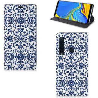 Blauw Samsung Galaxy A9 (2018) Smart Cover Flower Blue 8720091254640