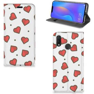 👉 Huawei P Smart Plus Hoesje met Magneet Hearts 8720091264885