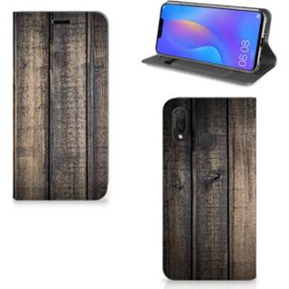 👉 Huawei P Smart Plus Book Wallet Case Steigerhout