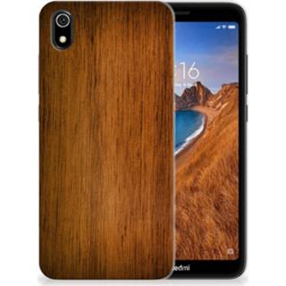 👉 Bumper hoesje hout Xiaomi Redmi 7A Donker 8720091307636