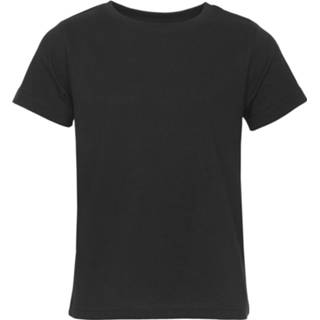 👉 Shirt katoen unisex zwart T-shirt Actual Basic