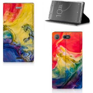 👉 Bookcase Sony Xperia XZ1 Compact Watercolor Dark