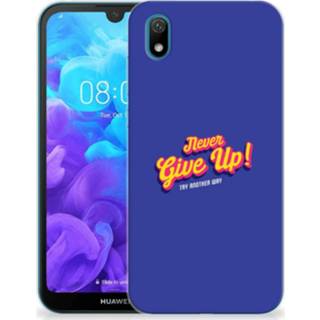 👉 Siliconen hoesje Huawei Y5 (2019) met naam Never Give Up 8720091404694