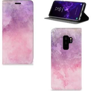 👉 Roze purper Bookcase Samsung Galaxy S9 Plus Pink Purple Paint 8720091451599