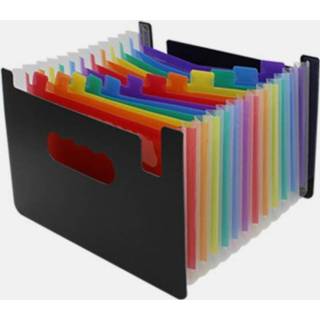 👉 Orgel uitbreiden gekleurde bestandsmap A4 organisator draagbare zakelijke kantoorbenodigdheden grootte: 33x 23.5 cm 13 zakken 8006405294206