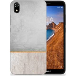 👉 Bumper hoesje Xiaomi Redmi 7A Wood Concrete 8720091469051