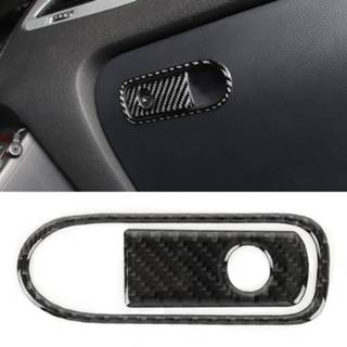 Schakelaar carbon fiber Auto front passagier Seat armleuning vak decoratieve sticker voor Volkswagen Touareg 6922865130750