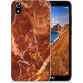 👉 Siliconen hoesje bruin marmer Xiaomi Redmi 7A TPU 8720091486454