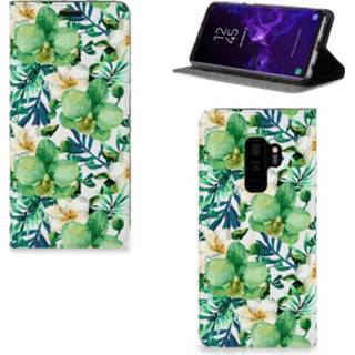 👉 Samsung Galaxy S9 Plus Smart Cover Orchidee Groen