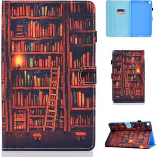 👉 Draagtas Voor Galaxy tab A 8 0 (2019) P200 gekleurde tekening stiksels horizontale Flip lederen met houder & kaartsleuven (boekenplank) 4512785160009