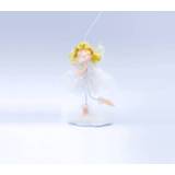 👉 Kerstversiering stof meisjes 2 stks blonde engel meisje decoratie kerstboom hanger specificatie: B linkerhand 8006405305223