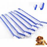 👉 Tandenborstel blauwe blauw medium 20 stuks hond kat effectieve huisdieren mondverzorging huisdier specificatie: handvat + haar (blauw) 8006405325719