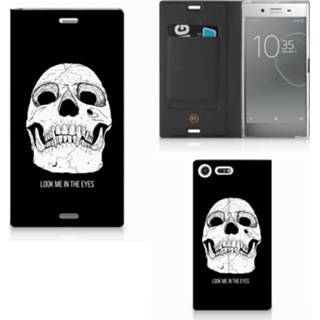 👉 Mobiel BookCase Sony Xperia XZ Premium Skull Eyes
