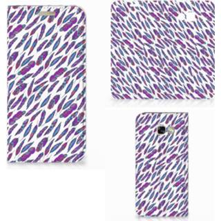👉 Samsung Galaxy A5 2017 Hoesje met Magneet Feathers Color