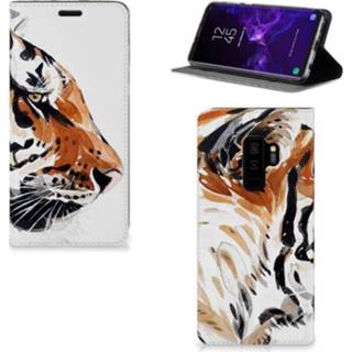 👉 Bookcase Samsung Galaxy S9 Plus Watercolor Tiger 8720091563704