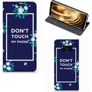 👉 Blauw Samsung Galaxy S8 Design Case Flowers Blue DTMP 8720091585171