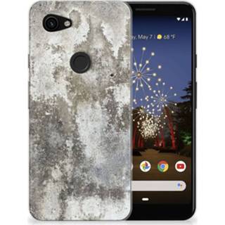 👉 Siliconen hoesje Google Pixel 3A TPU Beton Print 8720091755338