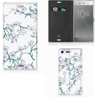 👉 Wit Sony Xperia XZ Premium Uniek Smart Cover Blossom White 8720091776913