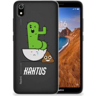 Telefoonhoes Xiaomi Redmi 7A Telefoonhoesje met Naam Cactus Poo 8720091983083