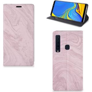 👉 Standcase roze Samsung Galaxy A9 (2018) Marble Pink 8720091992832