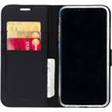 👉 Portemonnee kunstleer XS zwart Accezz - Booklet Wallet iPhone Max Hoesje 8719638605182