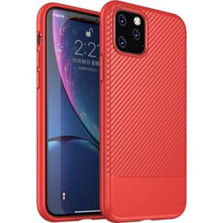 👉 Carbon TPU zwart Mobiq - Look Hoesje iPhone 11 7106611021274