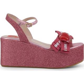👉 Sandaal vrouwen roze Love Moschino high heel sandals