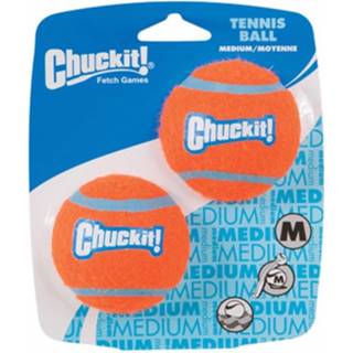 👉 M oranje Chuckit Tennis Ball 2 Pack - Hondenspeelgoed 6 cm