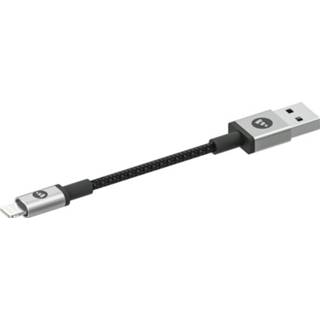👉 Zwart Mophie Lightning naar USB kabel - 9 centimeter 848467093759