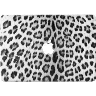Vinyl zwart Leopard White wit Lunso - sticker MacBook Pro 13 inch (2016-2019) 9145425554767