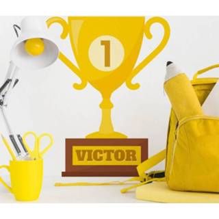 👉 Muursticker nederlands Muurstickers sport troffee gepersonaliseerd