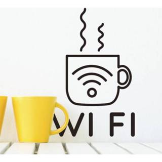 👉 Muursticker nederlands Horeca stickers wifi