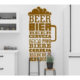 👉 Muursticker nederlands Muurstickers keuken bier letters