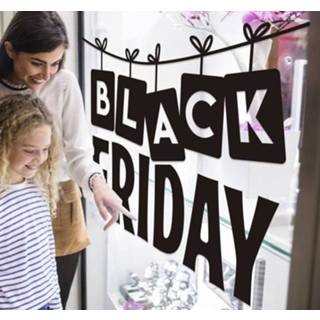 👉 Slinger zwart nederlands Bedrijfsstickers black friday aan een