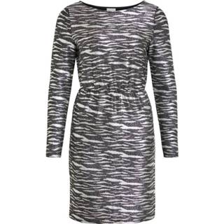 👉 Mini jurk XL vrouwen zwart Longsleeve glitter