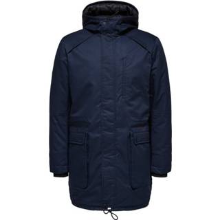 👉 Lange jas XL male blauw Gewatteerde parka