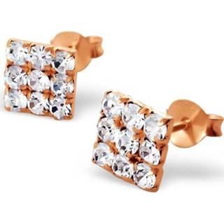 👉 Zirkonia active Square Studs CR2331-rose-goud