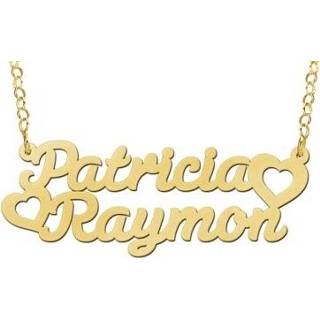 👉 Names4ever Patricia-Raymon Stijl Gouden Naamketting