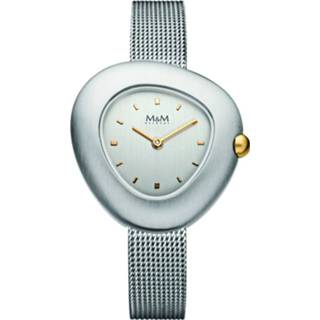 👉 Zilverkleurig Pebbles Dames Horloge met Milanese Band van M&M