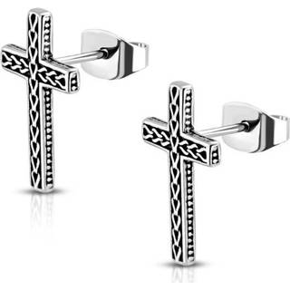 👉 Oorknop edelstaal mannen active Celtic Kruis Oorknoppen van