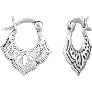 👉 Decoratieve Opengewerkte Zilveren Oorhangers - Ear Hoops