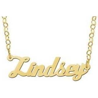 👉 Naamketting active Names4ever Vergulde Lindsey