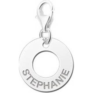 👉 Naambedel zilver active Names4ever Ronde Omlijsting van ZNB05