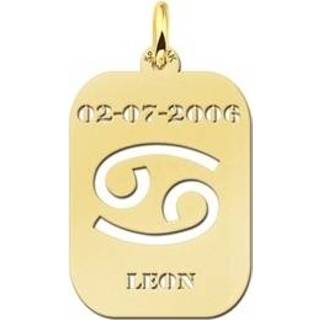 👉 Hanger goud active Names4ever Astrologie Kreeft in GHS004